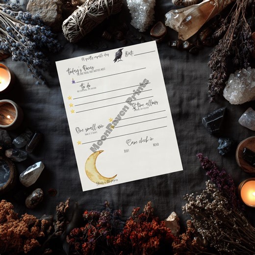 Capable Day Planner Page, Gentle Daily Planner Printable, Witchy Productivity Page, Low Energy Day Planning, Digital Download - Etsy