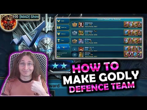 How To Make Your Best Defence Team To Climb In Tag Team And Classic Arena!! Raid Shadow legends