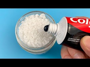 Put the toothpaste in the salt! The results are amazing!🔥