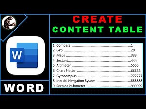 How to Make in Word Table of Contents | Numbering Pages & Formatting Paragraphs