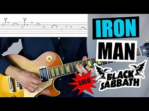 BLACK SABBATH Iron Man - Solo - (Guitar Lesson)