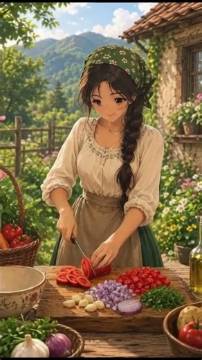 Homemade Vegetable Soup in the Countryside 🍲 From fresh garden vegetables to a warm homemade soup 🍲🌿
