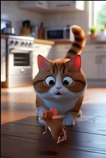 When a Clever Moose Meets a Silly Lazy Cat 🫎🐱 | Funny Animal Story