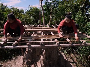 Video Full 100 Days Building simple house pool and useful Beautiful girls building a new life | Unique Idea