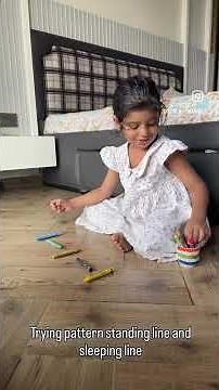 Crayons dancing to the rhythm of patterns 🖍️🎶 #kidsvideo #kids #drawing