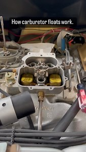 How carburetor floats work. #carb #carburetor #float #fuel #gas #vintagecar #car #cars #classiccars #drive #usa #obsoleteautomotive #chrysler #mopar #carter | Obsolete Automotive