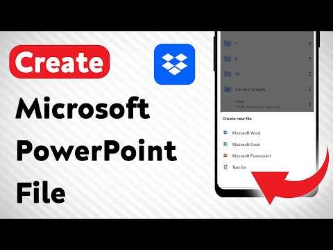 How To Create a Microsoft PowerPoint File On Dropbox (Updated)
