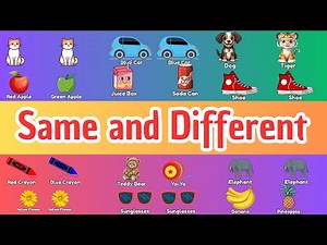 Same or Different? Fun Learning for Nursery Kids | Early Observation Skills | Tiny Tutors