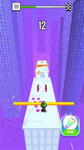 roof rails lvl 59 gameplay all games #shorts #roofrails #allgames #viralvideo