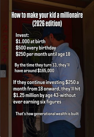 Most parents are saving for college… meanwhile the wealthy are building freedom for their kids before they can walk. The rich aren't smarter than you. They just learned the cheat code earlier. Money that works while you sleep beats a paycheck every single time. The best gift you can give your kid isn't a car at 16, it's a head start the rest of society is still trying to figure out at 40.🤝🏽