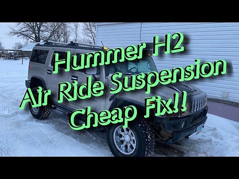 Hummer H2 Air Ride Suspension Fix. Cheap 10 Min DIY