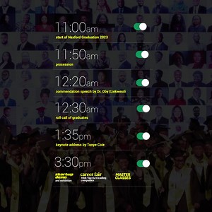 📢🎓 Attention, NXU grads! We're excited to announce the NXU NG Graduation 2023 agenda details. 🎉 Graduate procession, keynote speeches, a career fair, start-up pitches and lots more! A fantastic lineup of activities for this special occasion! 🌟 To see everything in store for our grads, download the agenda here 📥👉 https://bit.ly/3ZseewR . . . #NexfordUniversity #NXUgrad #Graduation #CelebrateSuccess | Nexford University