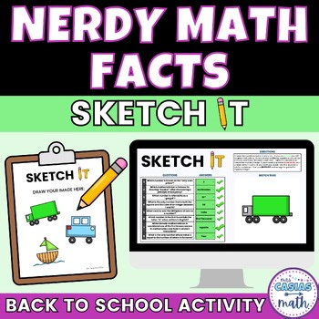Fun Back to School Middle School Math Activity | Nerdy Math Facts Sketch It