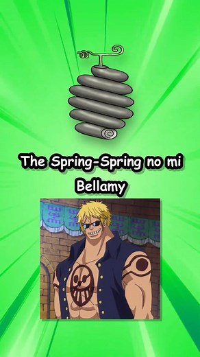 The Spring-Spring Fruit (Bane Bane no Mi) allows Bellamy to turn parts of his body into springs, giving incredible mobility and speed. Potential 8/10 — Execution 6/10. #OnePiece #Bellamy #SpringSpringFruit #BaneBaneNoMi #Jaya #OnePieceShorts | TheRealjoyboy