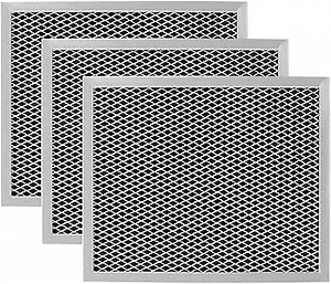 97007696 Replacement Filter For B-Roan - 10.5 X 8.75 Range Hood Filter Compatible with Stove Vent Fan With Aluminum Mesh Charcoal Combo By Funmit- Replaces 6105c 97007697-3 Pack
