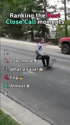 Ranking Best Close Call Moments