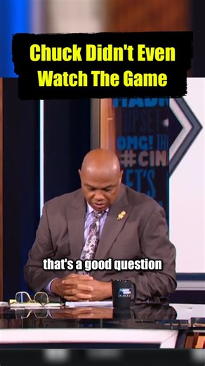 HoopLists | Chuck Didn't Even Watch The Game | Instagram