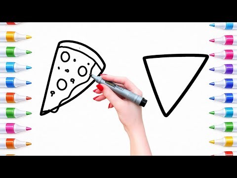Easy Triangle Shape Drawing for Kids | shapes Drawing Series