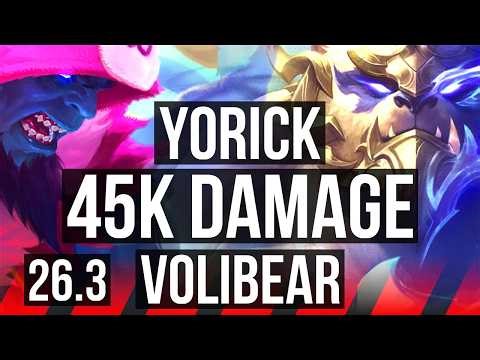 YORICK vs VOLIBEAR (TOP) | 45K damage | EUW Master | 26.3