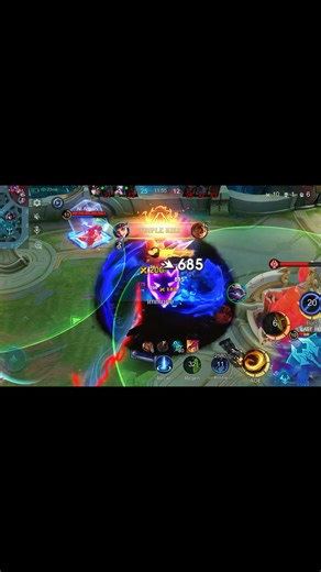 Legendary Triple Kill And Escape One HP Xborg Gameplay Mobile Legends #shorts #mlbb #trending #viral