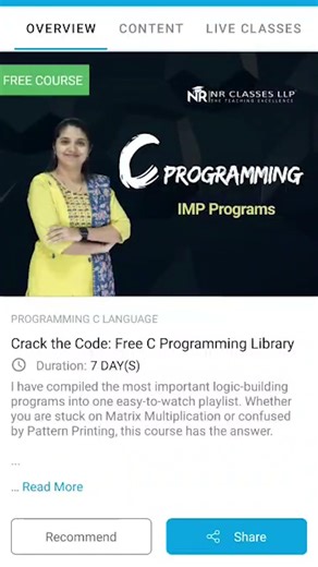 C Programs complete free course #clanguage #development #programming #coding #logic