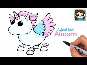 How to Draw an Alicorn | Winged Unicorn | Roblox Adopt Me Pets