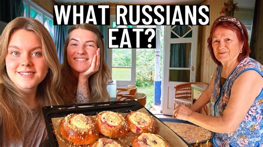 Cooking with a Russian babushka (what food we eat in Siberia, Russia)