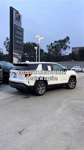 2026 Terrain Elevation Lease Starting at $374/Month Tax For 24 Months. $1,249 Due At Signing (AFER All Offers). $0 Security Deposit Required Disclaimer: Courtesy Transportation Vehicle. 1 at this offer VIN#3GKALMEG9TL143131. Tax, title, license, and dealer fees extra. Mileage charge of $0.25/mile over 22,062 miles at participating dealers. $374/month tax for 24 months. Your payments may vary. Payments are for a 2026 GMC Terrain Elevation with an MSRP of $31,295. Based on due at signing amount of