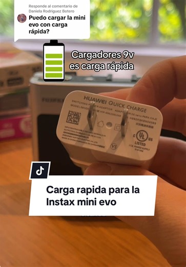Carga rápida en la Instax Mini Evo: ¿es recomendable?