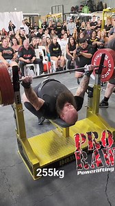 40K views · 362 reactions | Joseph Whittaker benching 255kg at ProRaw13 | PTC Headquarters | Facebook