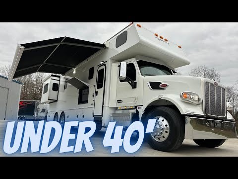 SHORTY & SPORTY! 2022 Renegade Classic Super C Motorhome, 38CSB Floorplan on a Peterbilt