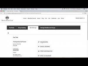 Edit and Delete a Tee Time