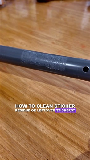 How to clean sticker residue or sticker letfover sticky things