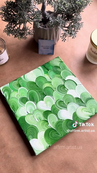 Abstract Painting for Green Color Enthusiasts