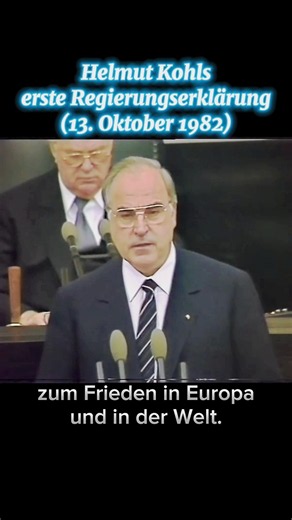 Helmut Kohl – Erste Regierungserklärung 1982 🇩🇪 | Historische Originalaufnahme