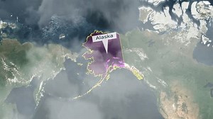 Alaska Map Clouds Effect Stock Footage Video (100% Royalty-free) 3458223867 | Shutterstock