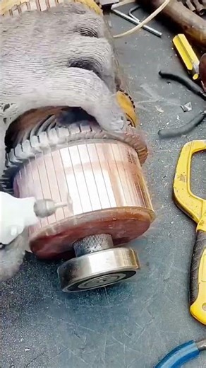 Ultimate Motor Commutator Restoration #shorts
