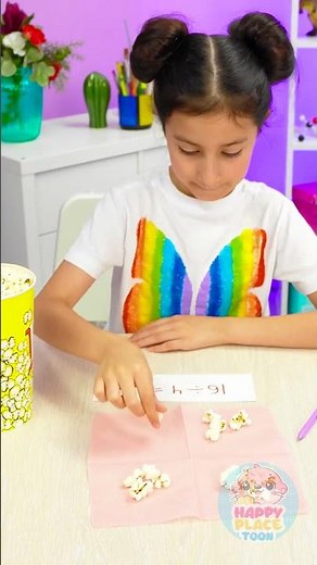 🍿 Math Magic: Popcorn Division Adventure! ➗ #LearningFun #KidsEducation