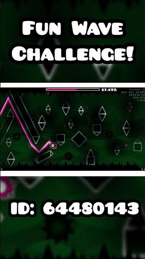 Fun, Satisfying GD Geometry Dash Wave Challenge #geometrydash #gd #gdlevels #gddemon