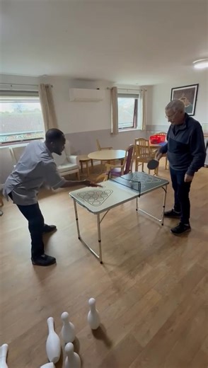 John the champion at table tennis | Appleby Care Home