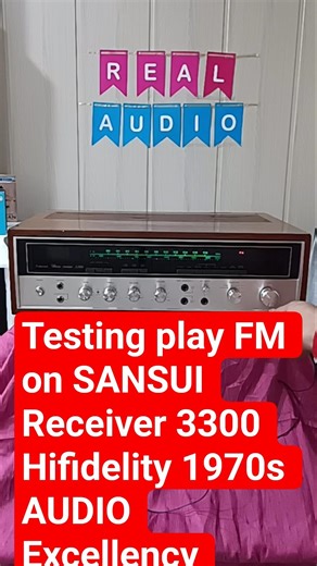 Testing FM receiver in 1970s audio excellence SANSUI Legendry Hifidelity Receiver 3300