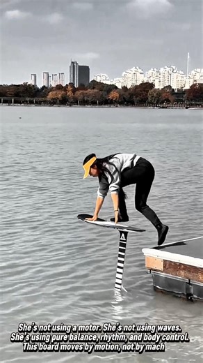 Human-Powered Water Surfboard in Action! #shorts