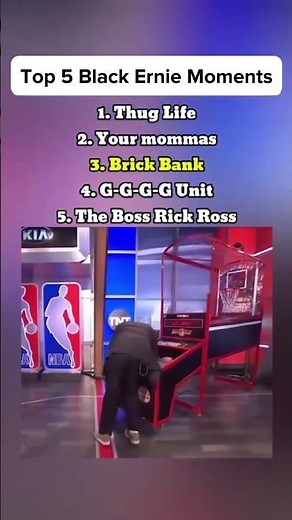 Top 5 Black Ernie Johnson Moments 😂 #nba #basketball