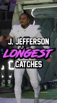 Justin Jefferson’s 5 Longest Catches Ever! 🟣🔥 #justinjefferson #nflhighlights #minnesotavikings