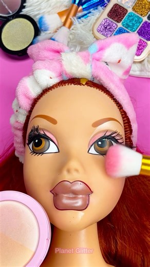 ASMR Planet glitter lover Satisfying with Unboxing Review Mannequin Pink Makeup Things Sounds Video