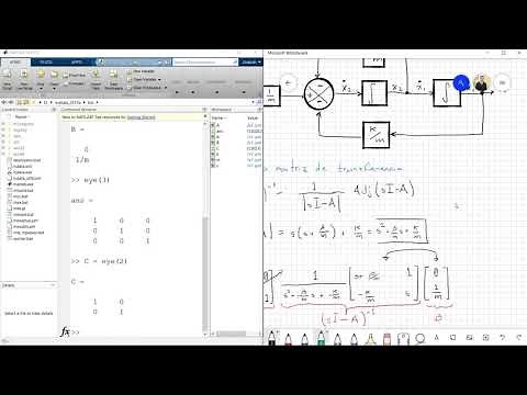 Usar MATLAB para obtener la matriz de transferencia a partir del modelo en espacio de estado