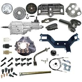 T5 Transmission Conversion Kit Deluxe 1968 Mustang 289/302/351