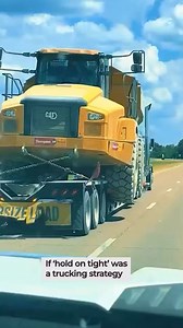 When "good enough" meets "Oh hell no!" – this oversized load is holding on for dear life. Loose chains, off-center wheels, and no outrigger boards. But hey, as long as the mirrors are folded in, we’re safe… right? 😅 ❓ What’s the worst-secured load you’ve seen on the road? Drop your horror stories in the comments! 👇👇👇 #OversizedLoad #SecurementMatters #DOTWouldLikeAWord #LifeInTheFastLane 👍 We are hiring solo drivers and established teams! Check our offer out: • OTR Solo 60 CPM 10 CPM Bonus;