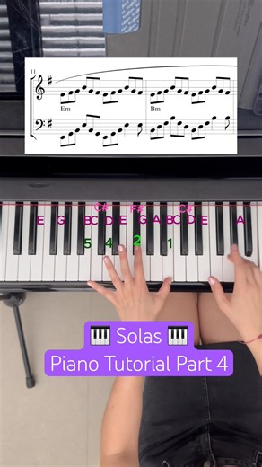 Solas 🎹Piano Tutorial Part 4 #pianotutorial #solas #piano