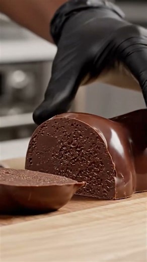 Fresh Chocolate Dog Cutting 😍🍫